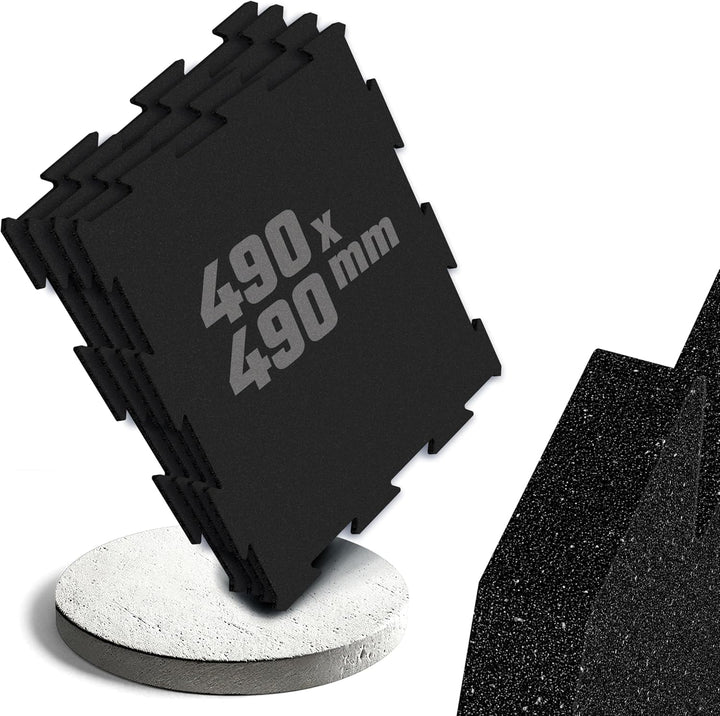 HQ Germany® Bodenschutzmatte Fitness - Premium Gym Boden | Made in EU | Matten Fitnessraum in Studio