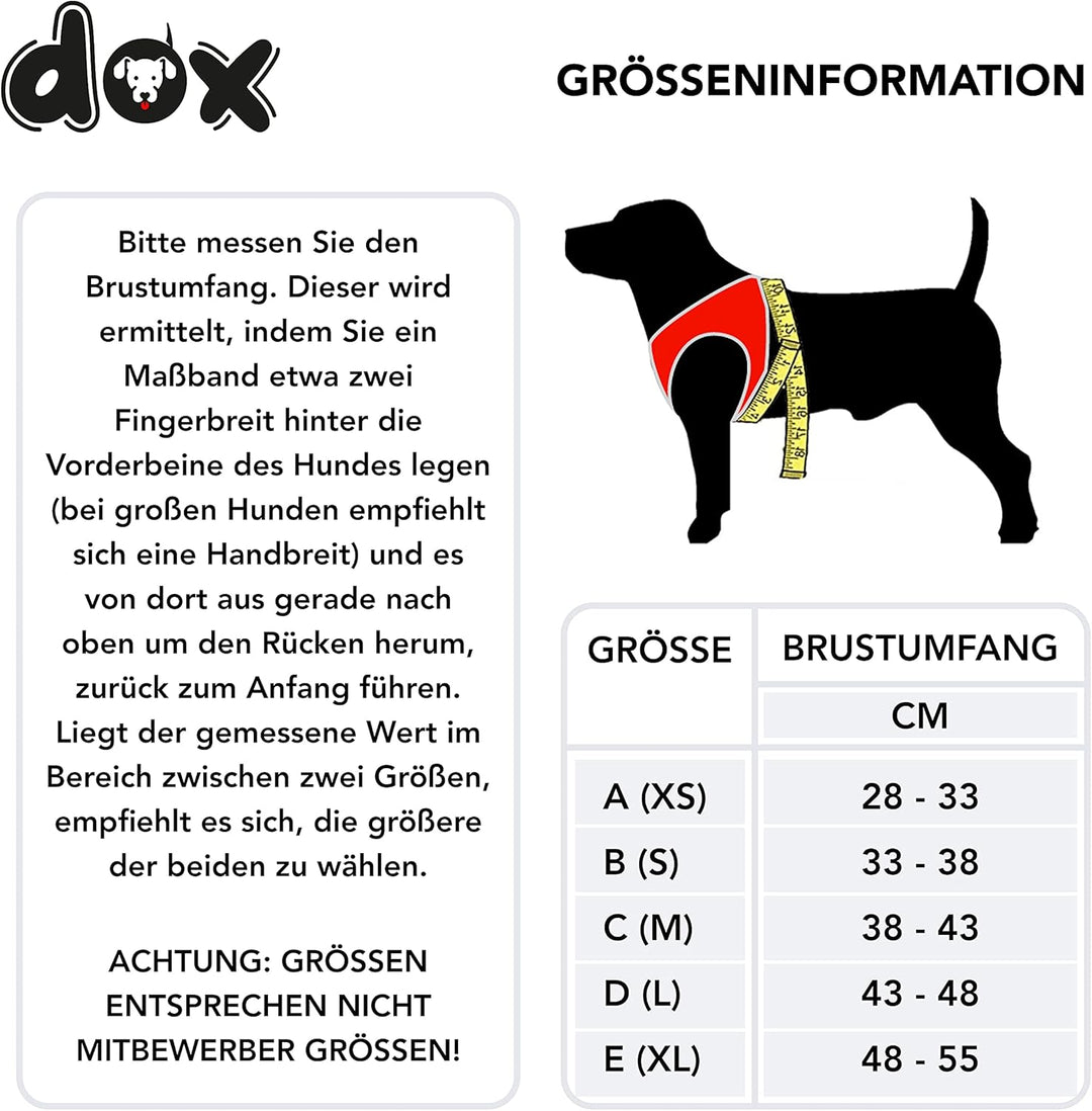 DDOXX Reflektierendes Airmesh Step-In Hundegeschirr - Verstellbare Brust Welpengeschirr für alle Grö