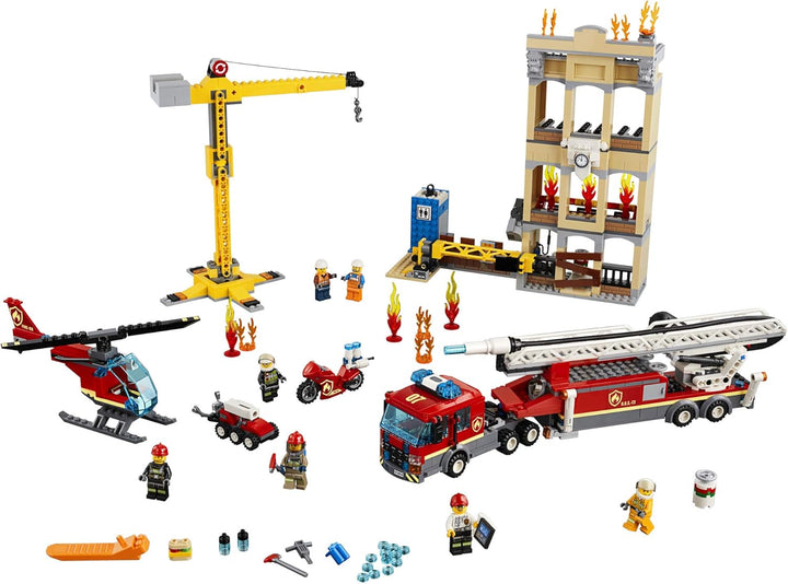 LEGO City Feuerwehr in der Stadt 60216 (943 Teile) mit Licht & Sound - 2019