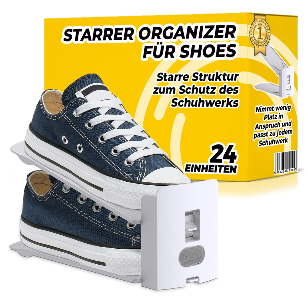 Schuhorganizer platzsparend – Verstellbarer Schuhstapler für Schrank | Doppelschicht Schuhaufbewahru