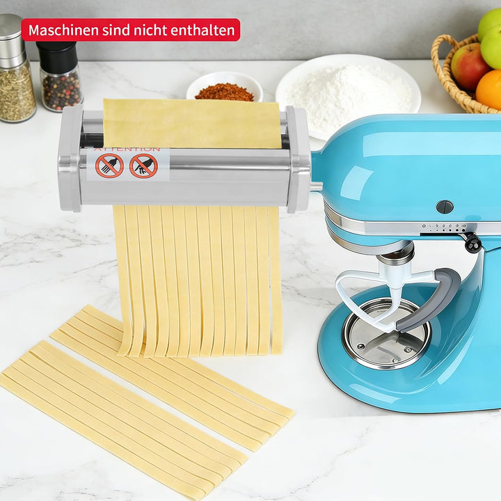 Manuelle Nudelmaschine, Edelstahl Pastamaschine mit Einstellbar Stufen, für Food-Verarbeitungsmaschi