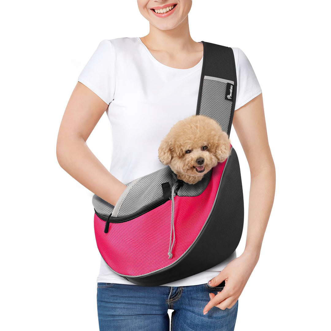 Pawaboo Haustier-Hundetragetasche, Freihändige, Atmungsaktive Mesh-Welpentragetasche, Hundetragetasc