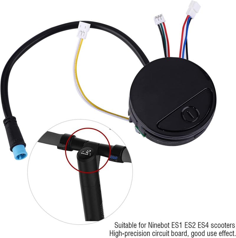 KIMISS Faltbarer Elektroroller, Board Dashboard mit Cover Armaturenbrett für Elektroscooter Board Ni