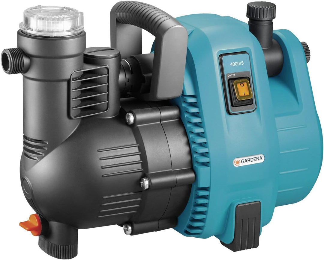 Gardena Comfort Gartenpumpe 4000/5: Bewässerungspumpe mit Fördermenge bis zu 4.000 l/h, integrierter