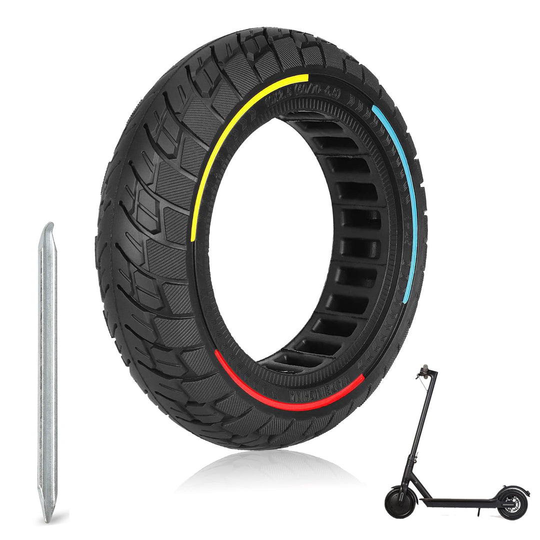 10×2.5 Zoll E Scooter Solid Reifen，10 Zoll Elektroroller Vollgummireifen für Ninebot Max G30 G30P G3