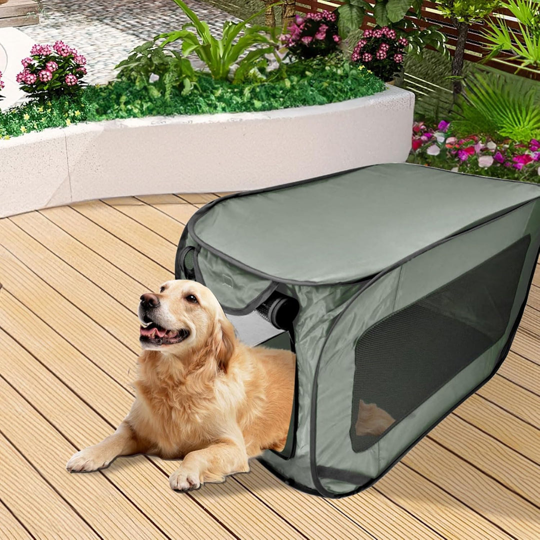 Hundetransportbox Faltbar, Oxford Stoff Hundebox Auto Hundetasche Tragbarer Hunde Transportboxen für