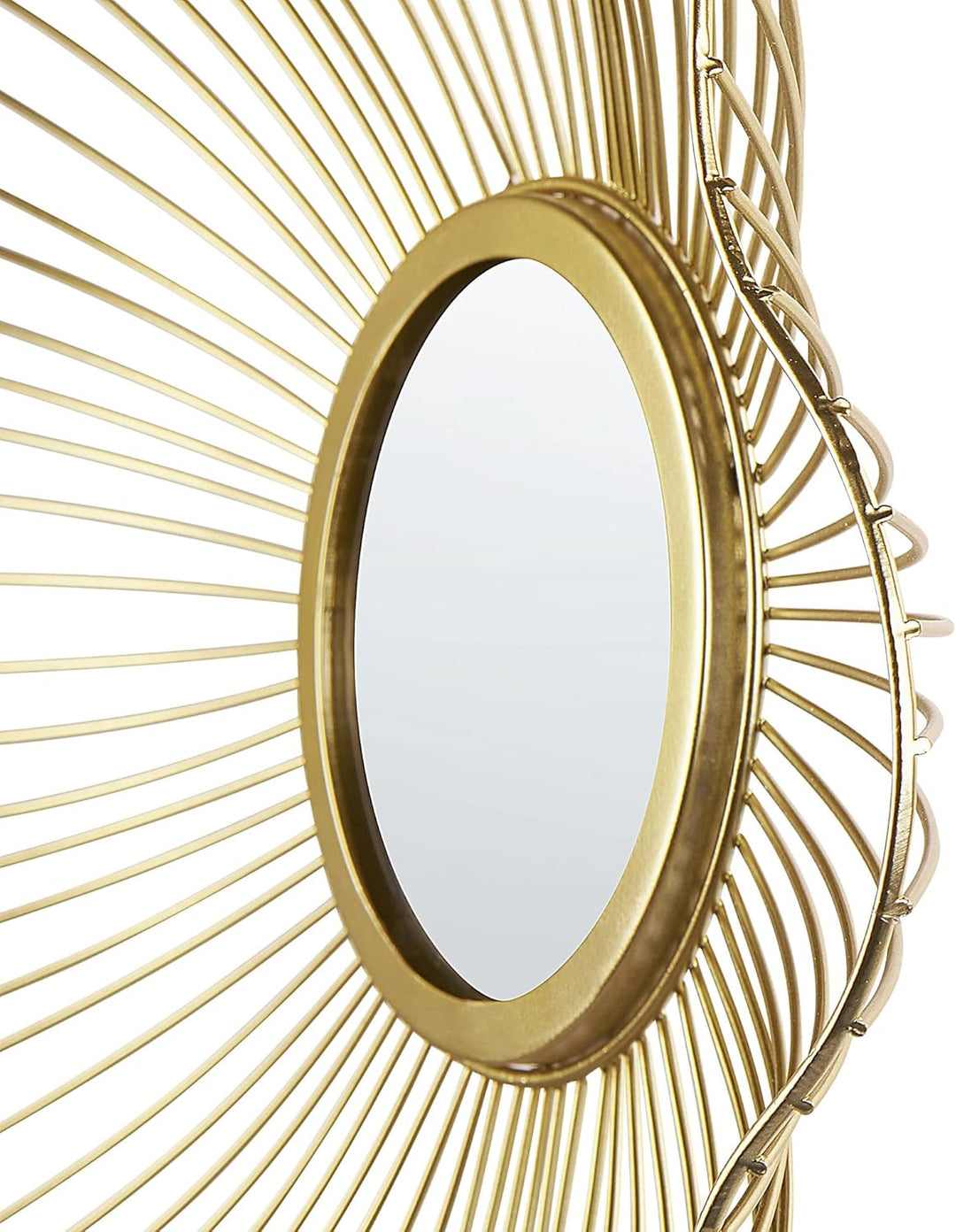 Wandspiegel gold Eisen dia. 40 cm glamour Sens