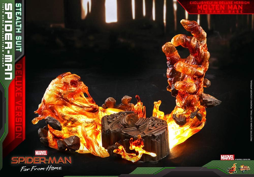 Hot Toys Far from Home Movie Masterpiece Spider-Man Stealth Suit Deluxe Mehrfarbig, 1:6, HT904858