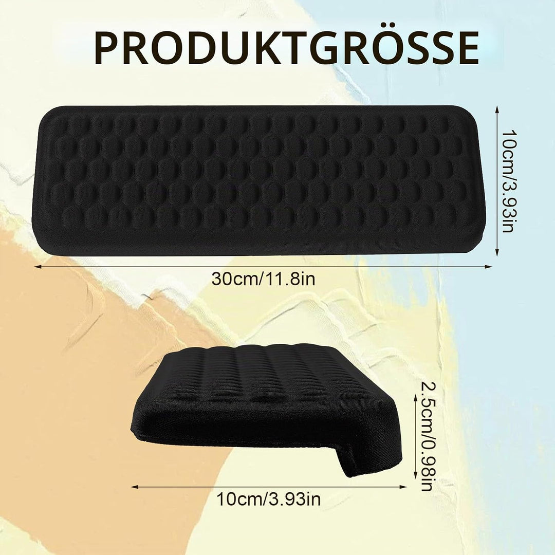 2 Stück Armauflage Schreibtisch,L-Förmige Ellenbogenauflage und Handgelenkauflage,Memory Foam Schrei