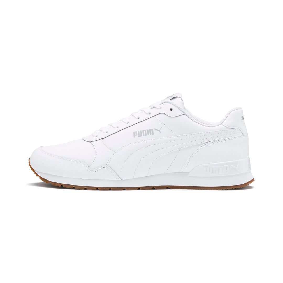 PUMA Unisex St Runner L Low-Top 36 EU V2 White Gray Violet, 36 EU V2 White Gray Violet