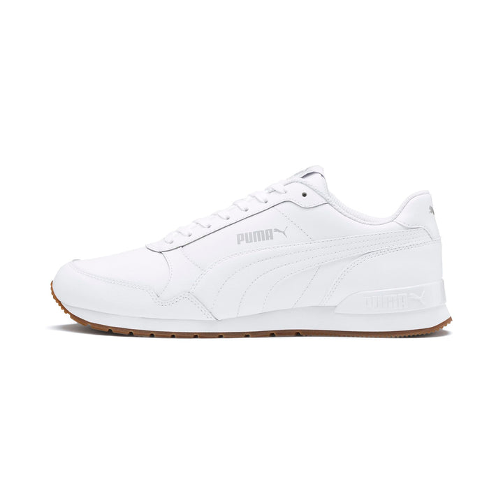 PUMA Unisex St Runner L Low-Top 36 EU V2 White Gray Violet, 36 EU V2 White Gray Violet