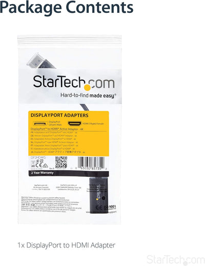 StarTech.com DisplayPort auf HDMI Adapter - 4K 30Hz Aktiver DP auf HDMI Video Konverter - DP zu HDMI