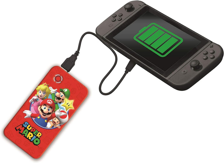 Nintendo Super Mario Luigi Schnelllade-Powerbank Tragbarer externer Akku 10000 mAh, Power delivery,