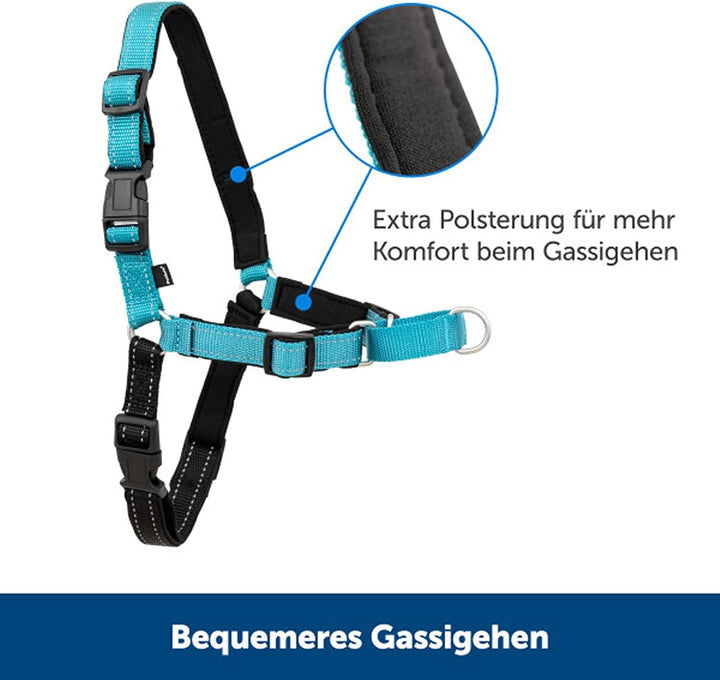 PetSafe Easy Walk Deluxe-Geschirr, reissfestes Gehgeschirr für Hunde, gepolstertes Design, inkl. 1,8