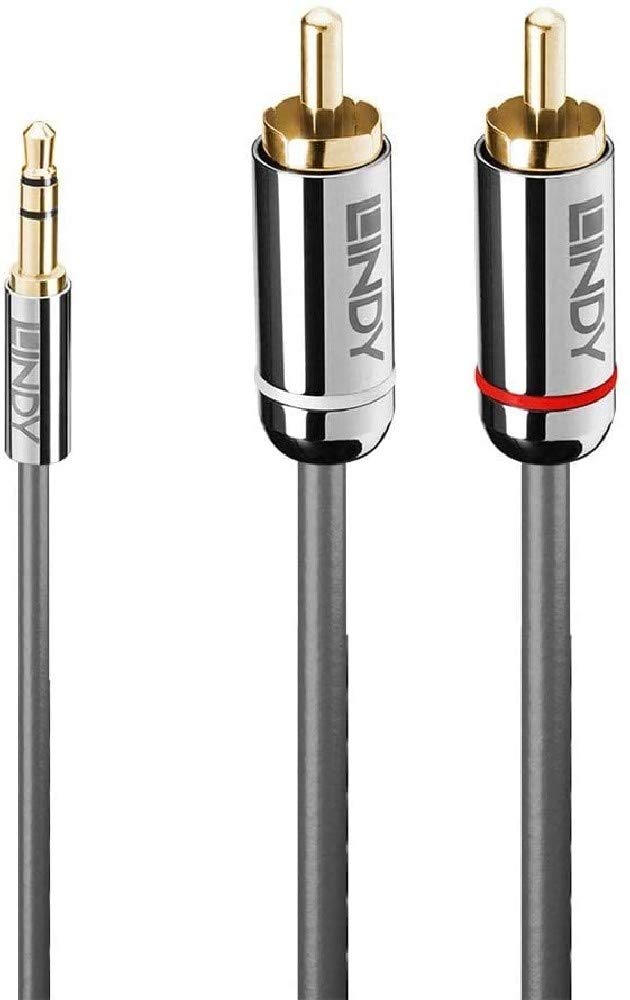 LINDY 35337 10m 3.5mm an Phono Audiokabel, Cromo Line