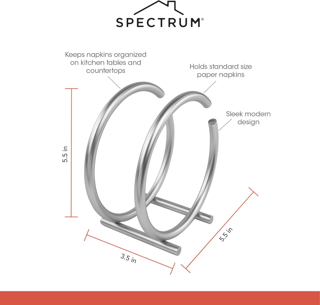 Spectrum Diversified Euro, rund, vertikal, aufrechter Serviettenhalter Moderne Küchendekoration und