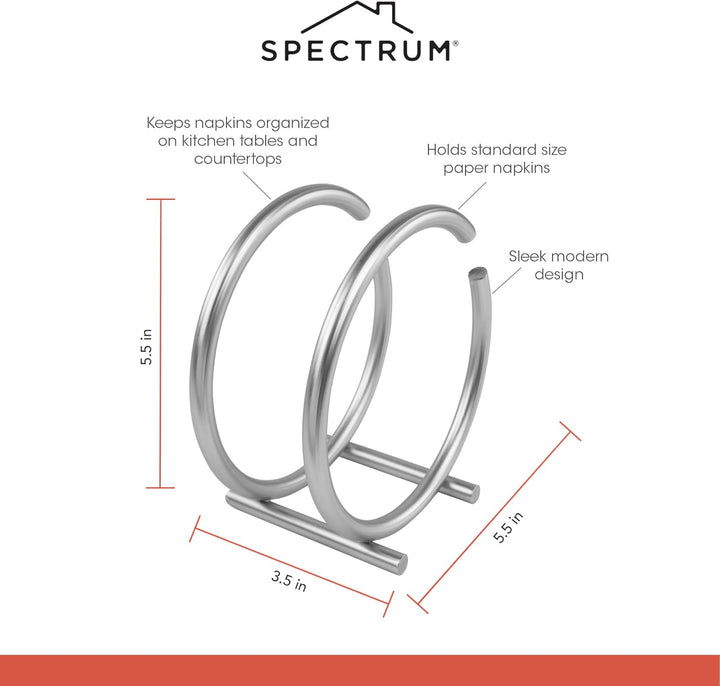 Spectrum Diversified Euro, rund, vertikal, aufrechter Serviettenhalter Moderne Küchendekoration und