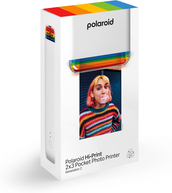 Polaroid Hi-Print - 2nd Generation - Bluetooth-verbundener 2x3 Pocket Photo- und Dye-Sub-Drucker - W
