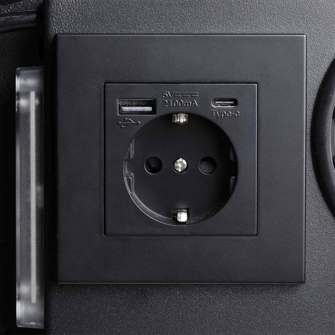 Rottner Möbeltresor RFID LAP 200V USB-C gleichschliessend Anthrazit Feuerfalz Notöffnung Innenbeleuc
