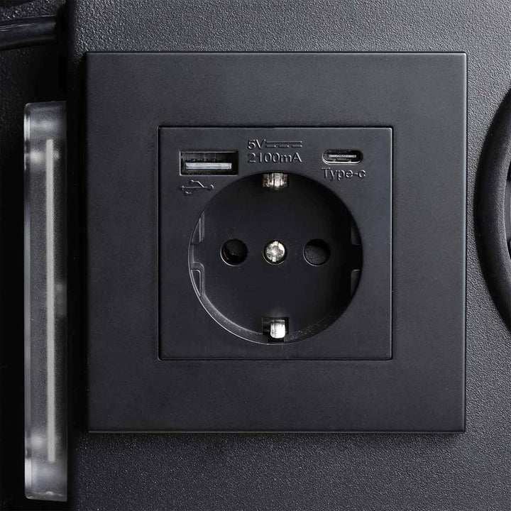 Rottner Möbeltresor RFID LAP 200V USB-C gleichschliessend Anthrazit Feuerfalz Notöffnung Innenbeleuc