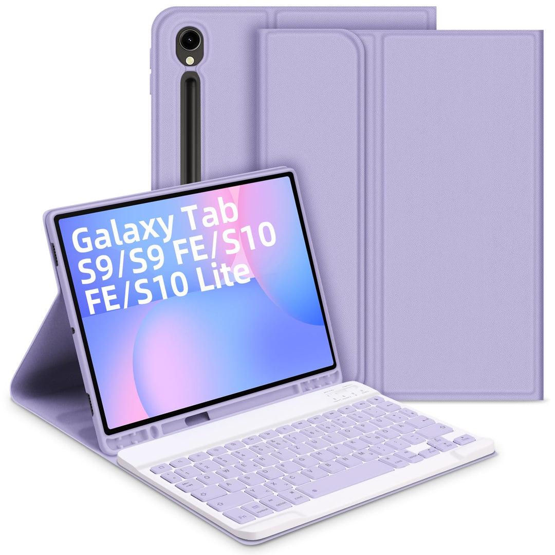 Bettdow für Samsung Galaxy Tab S10 Lite/S10 FE 10.9" 2025 Tastatur Hülle, Deutsch QWERTZ Layout Abne