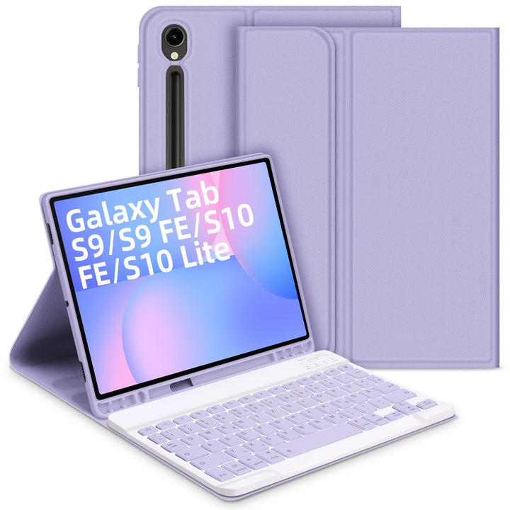 Bettdow für Samsung Galaxy Tab S10 Lite/S10 FE 10.9" 2025 Tastatur Hülle, Deutsch QWERTZ Layout Abne