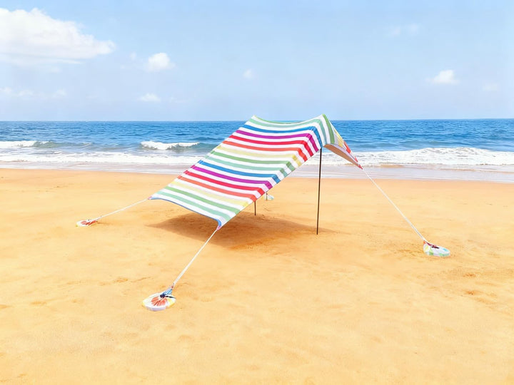 Strand Schatten Zelt Markise Strand Sonnencreme wasserdichte leichte Blockierung und elastische Sonn