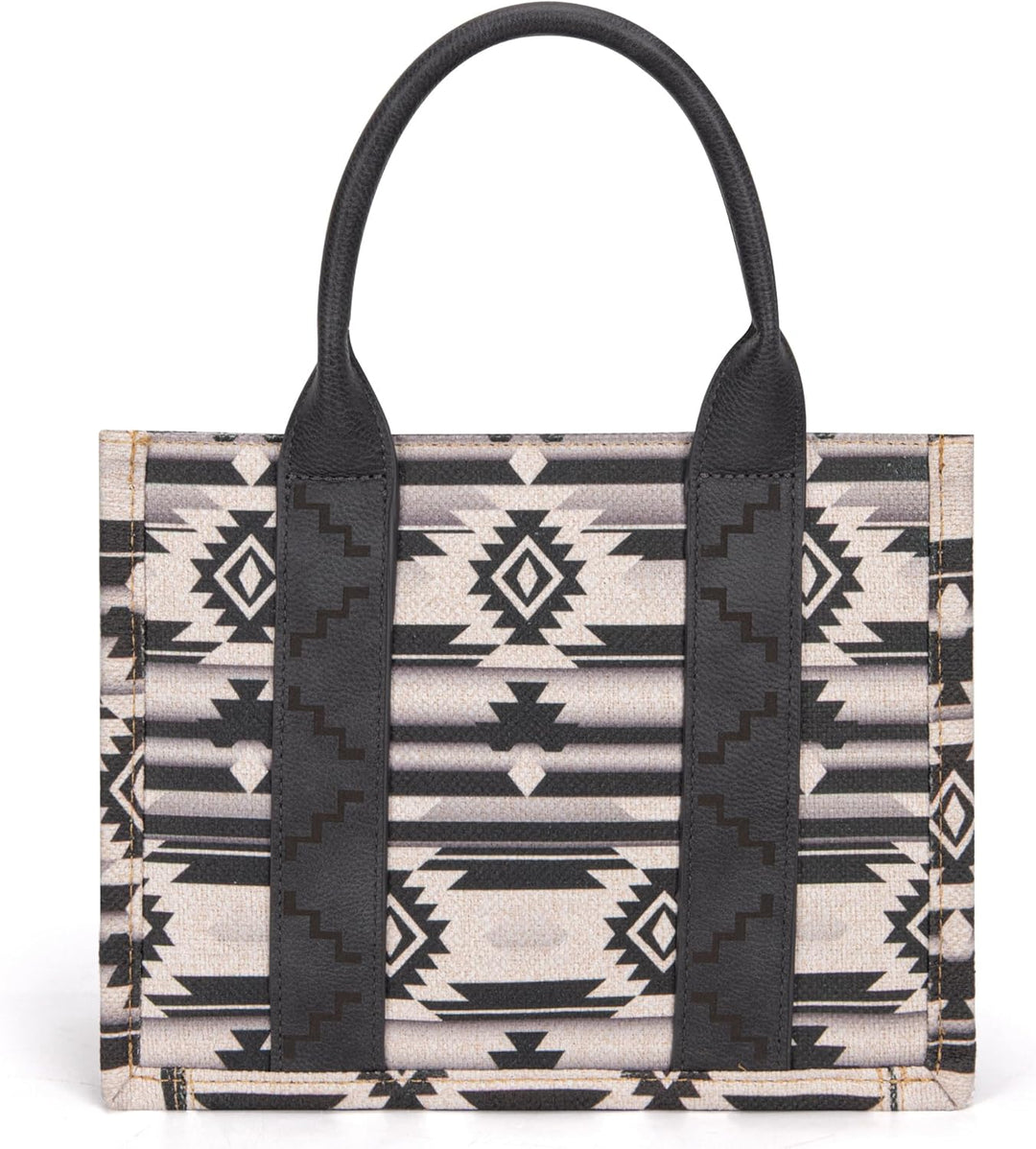 Wrangler Aztec Tote Bag for Women Boho Shoulder Purses and Handbags Angel Diamond Black (Gitarrengur