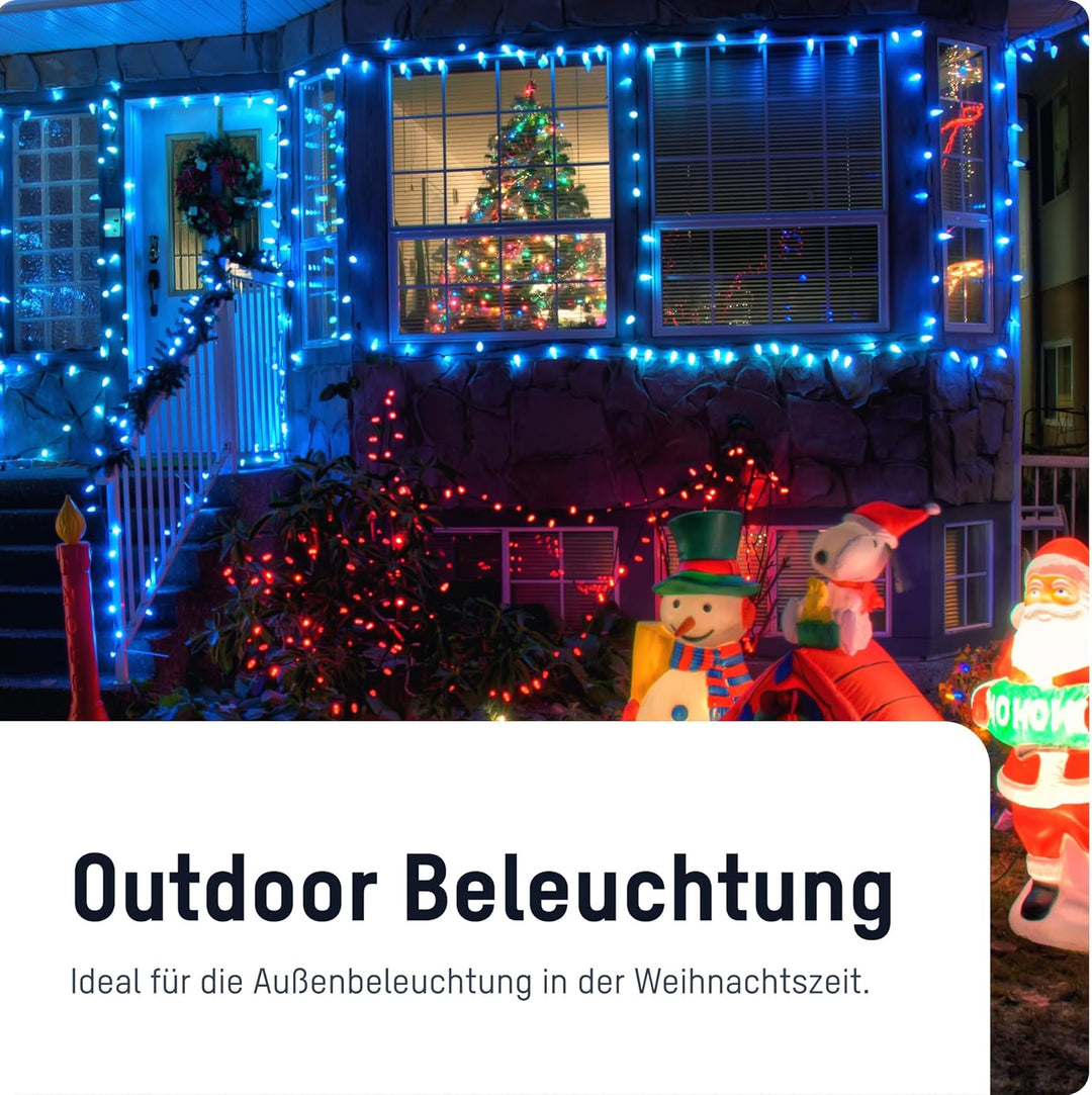 ANSMANN Outdoor Zeitschaltuhr AES7, mechanischer 24-Stunden-Timer wiederholt täglich die eingestellt