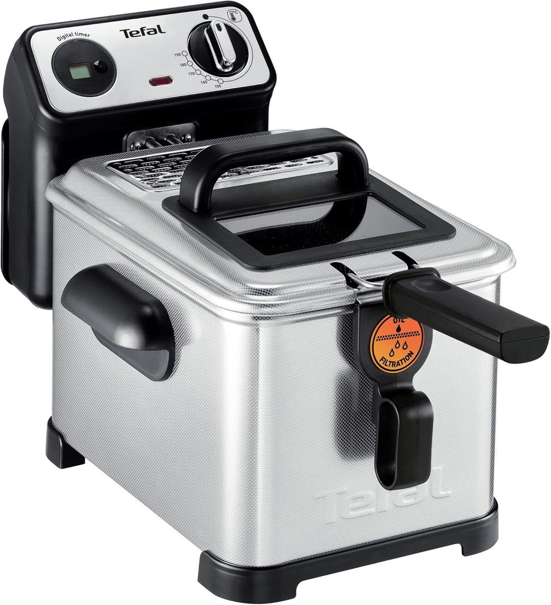 Tefal fr5191 nur freistehend Fritteuse Fritteuse, 1,3 kg, Metall, 4 l, Single, Edelstahl)