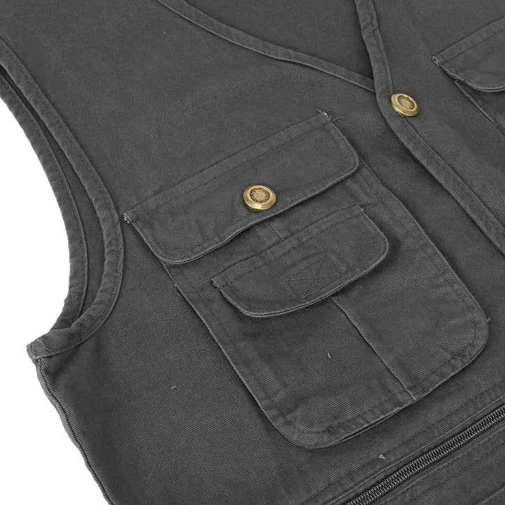 YOUTHUP Weste Herren Anglerweste Outdoor Ärmellose Fotografie Jagd Sportweste Multi-Tasche Leicht Kn