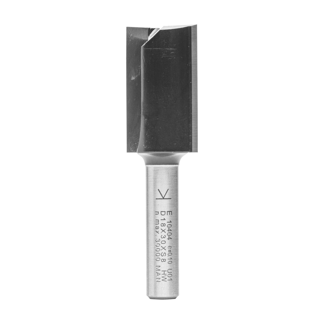 ENT 10404 Nutfräser HW, Schaft (S) 8 mm, Durchmesser (D) 18 mm, NL 30 mm, SL 32 mm, GL 62 mm D=18 /