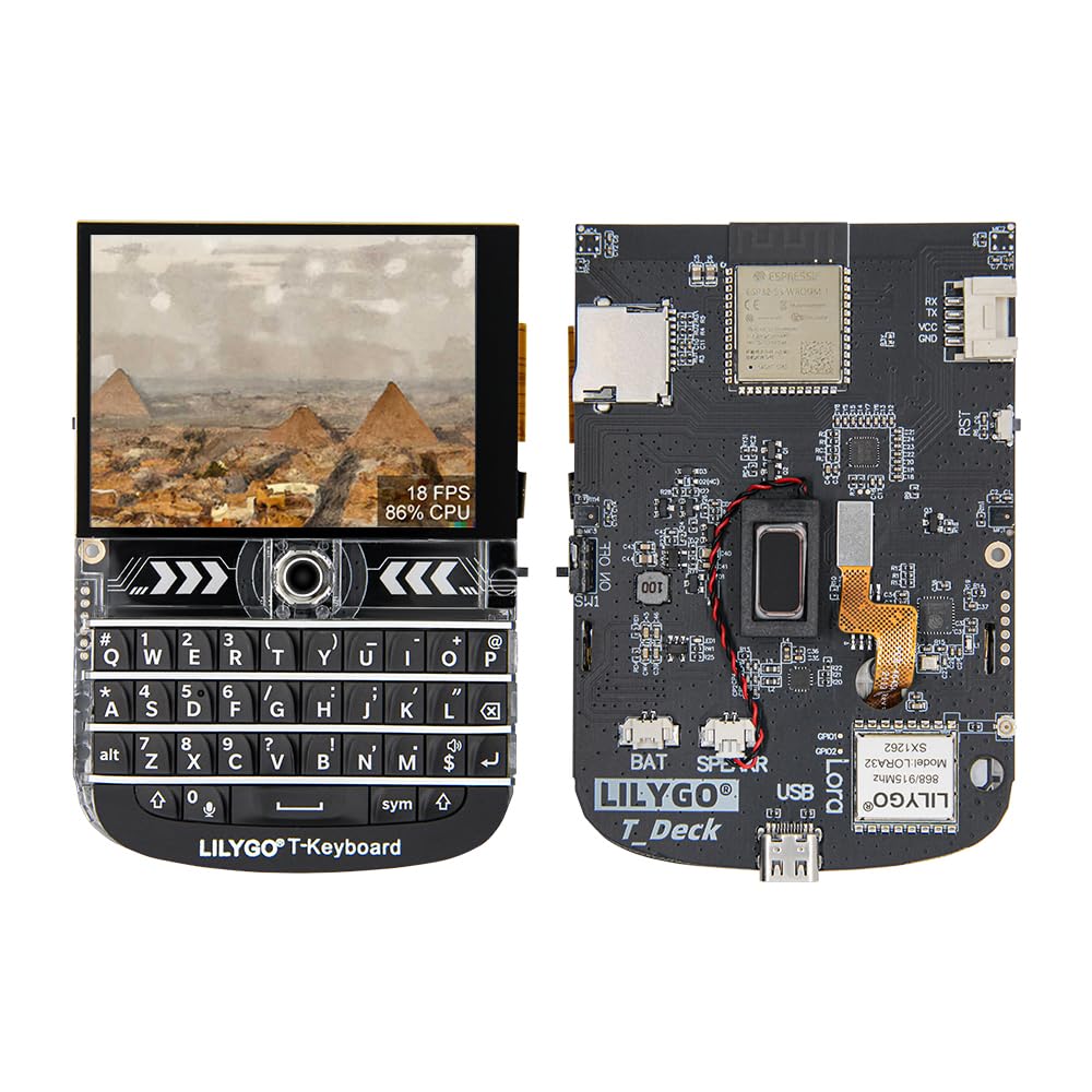 LILYGO T-Deck ESP32-S3 LoRa BLE WiFi TTGO Modul LoRaWAN Long Range Entwicklungsboard mit 2,8 Zoll LC
