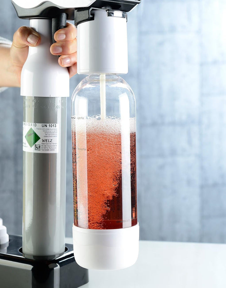 Rosenstein & Söhne Wassersprudler: Getränke-Sprudler für Soda-Wasser, Softdrinks, Saft-Schorle, Limo