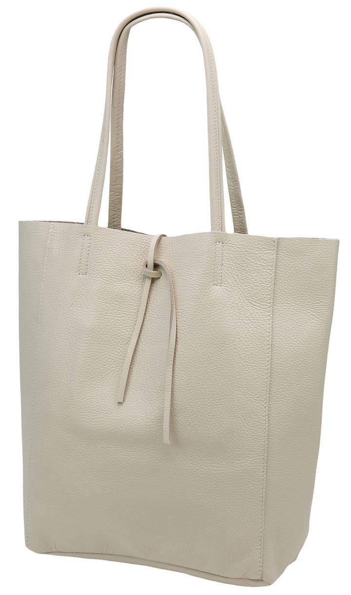 SH Leder ® Damen Echt Rindleder Shopper mit Innentasche in vielen Farben Schultertasche Henkeltasche