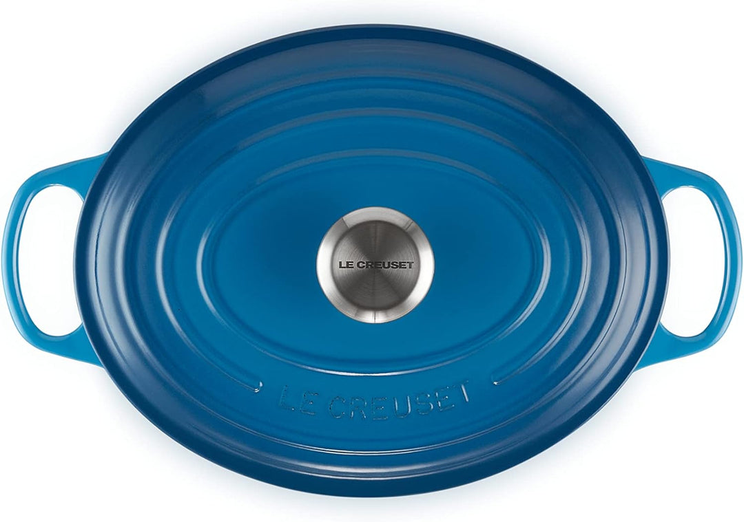 Le Creuset Signature Gusseisen-Bräter mit Deckel, Ø 25 cm, Oval, Für alle Herdarten und Induktion ge