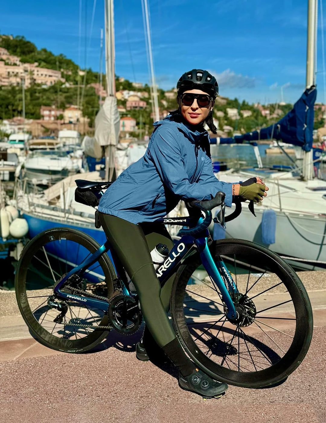 FitsT4 Sports Damen Fahrradjacke Radfahren Laufen Jacken Leichtgewicht Wasserabweisend Windbreaker W