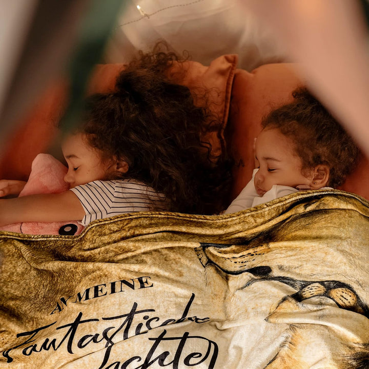 KEMEILA Personalisierte Weiche Decke Für Meine Tochter - Superweiche Flanelldecke Reisedecke Geschen