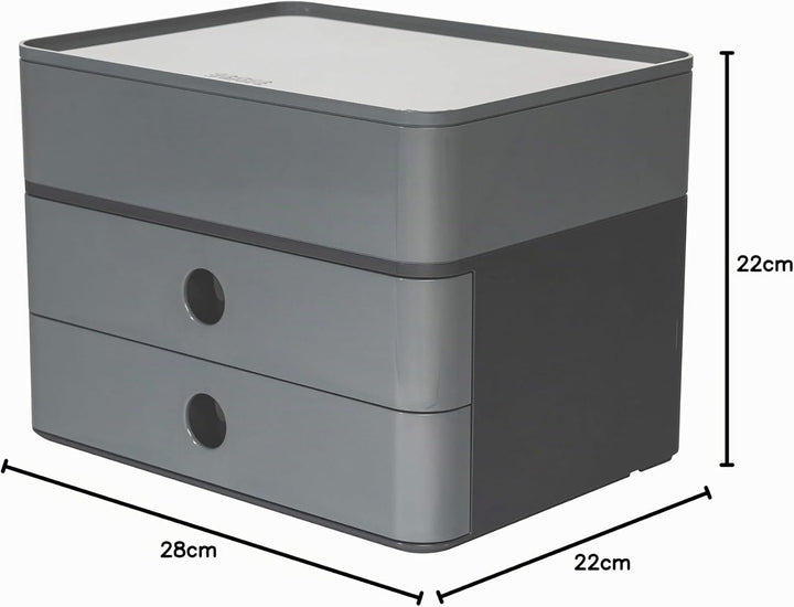 HAN Schubladenbox Allison SMART-BOX plus mit 2 Schubladen, Trennwand sowie Utensilienbox, inkl. Kabe