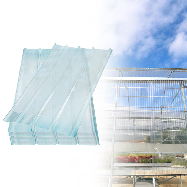 Wellplatten, 2 mm FRP-Trapezprofil-Wellblech, 90 * 160 cm Wellplatten Transparent, Dachplatten Wette