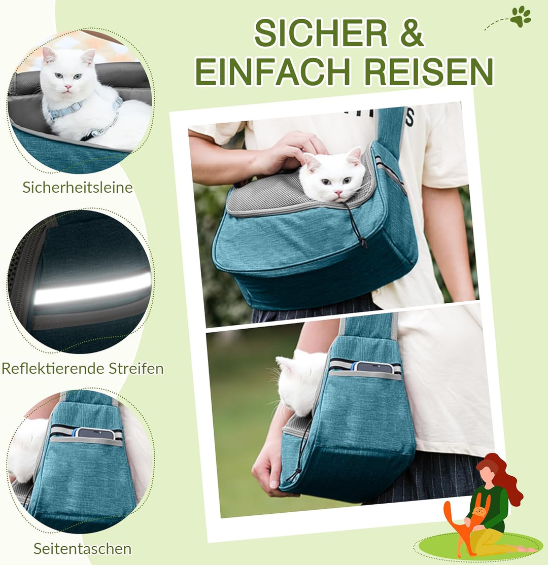 ALLSOPETS Hundetasche Tragetuch Hund Schultertasche Katzentragetasche Haustiere Tasche für Katzen un