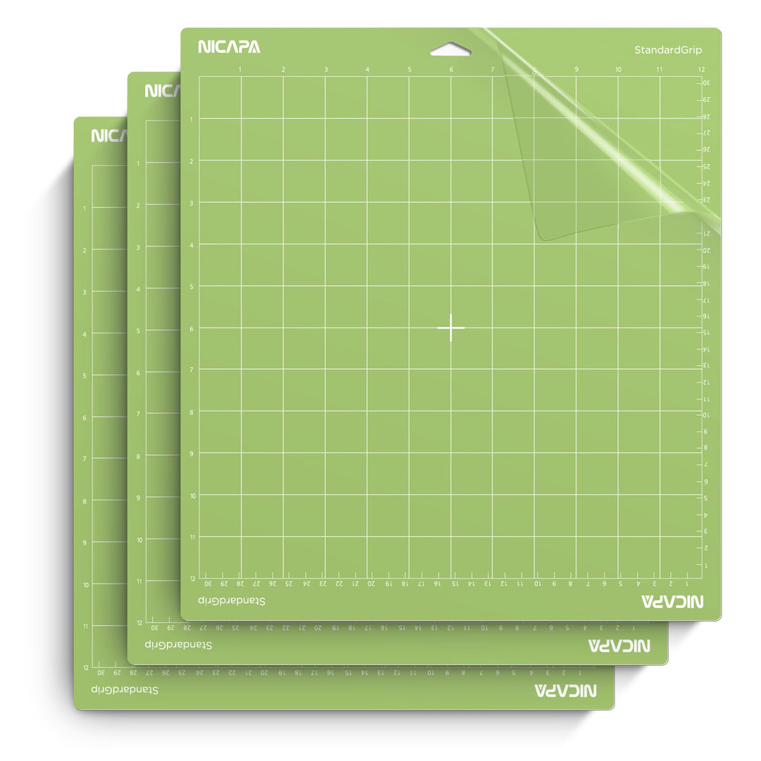NICAPA Schneidematte Plotter 30,5 x 30,5 cm Schneidematte für Cricut Explore One/Air/Air2/Maker 3 St