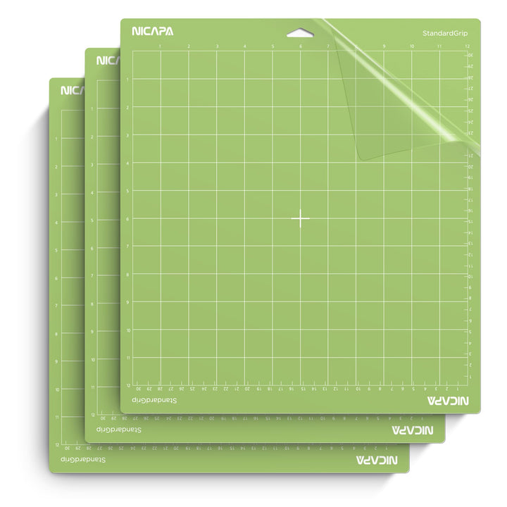 NICAPA Schneidematte Plotter 30,5 x 30,5 cm Schneidematte für Cricut Explore One/Air/Air2/Maker 3 St
