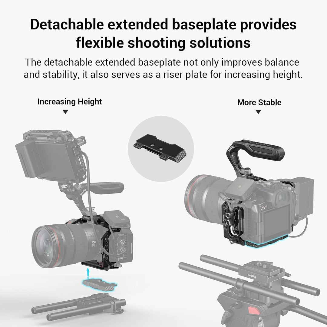 SMALLRIG R5 C Camera Cage Handheld Kit für Canon R5 C mit Oberem Griff, Full Cage, HDMI & USB-C Kabe