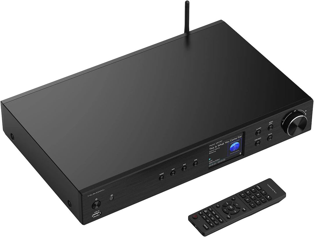 VR-Radio WLAN Radio: Digitaler WLAN-HiFi-Tuner, Internetradio, DAB+, Bluetooth, schwarz (Receiver DA