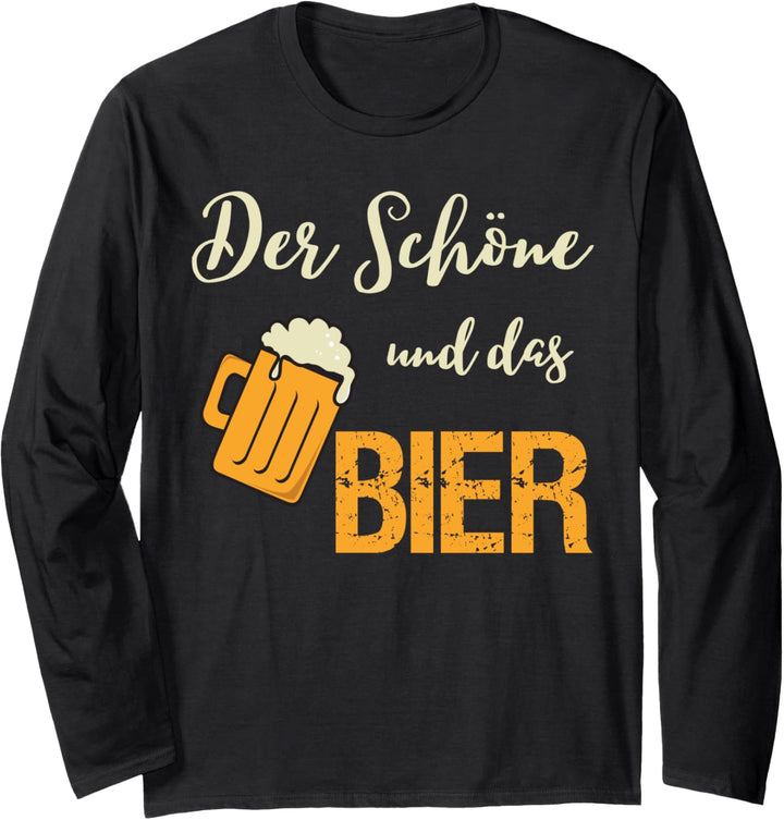 Der Schöne und das Bier Langarmshirt