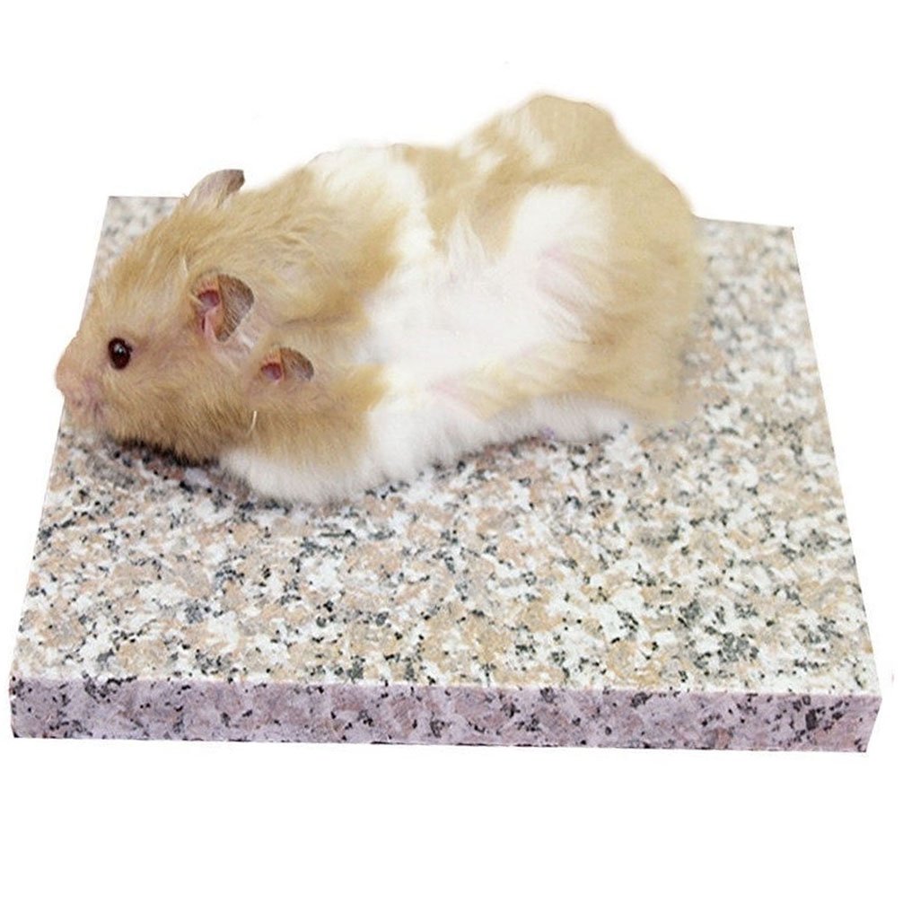 emours, kühle Granitplatte für Hamster, Chinchillas und andere Kleintiere, dekorativ, 19,8 x 15 cm