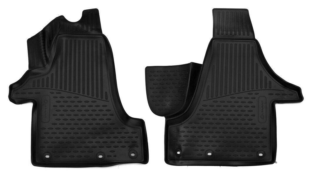 Element Passgenaue Premium Antirutsch Gummimatten Fussmatten für VW Transporter T5 Multivan/ T6 2004