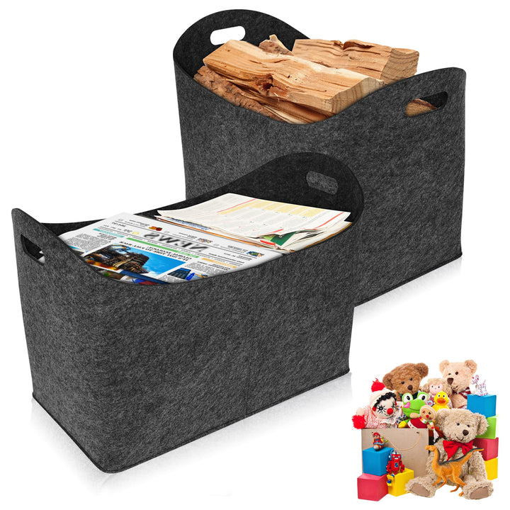 Holzkorb für Kaminholz Kaminholzkorb für Kamin Brennholz Holzkörbe Kaminholz Aufbewahrung Innen Feue