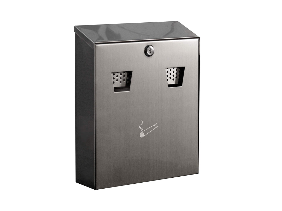 Edelstahl Wandmontage Zigarette Bin, Outdoor Zigarette Bin, Wandascher